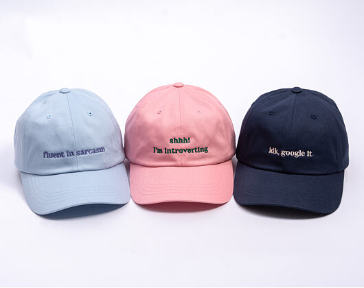 8by8 Dadcap - "fluent in sarcasm" - Baby Blue/Lavender