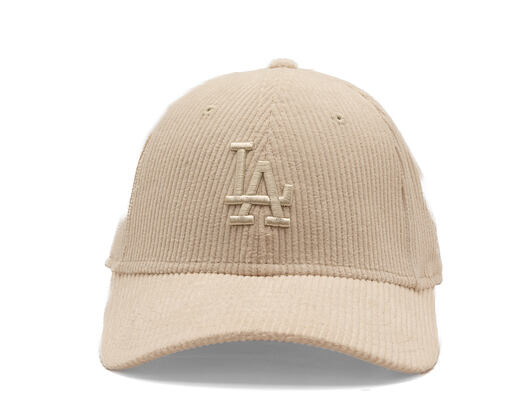 Womens Cap New Era - MLB Pastel Cord 9FORTY M-CROWN - LA Dodgers - Cream