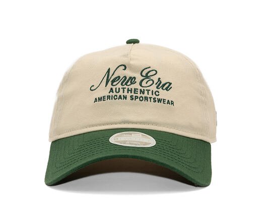 Womens Cap New Era - Branded Script 9TWENTY A-Frame - Cream