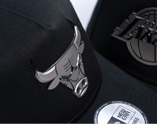 Cap New Era - NBA Metallic 9FORTY A-Frame - Chicago Bulls - Black