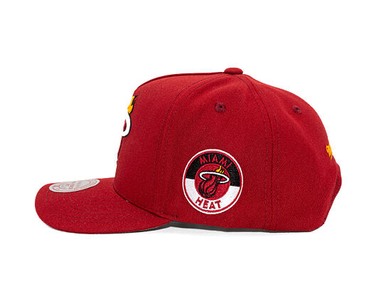 Mitchell & Ness - Miami Heat - Double Clutch Pro Snapback - Red