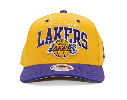 Cap Mitchell & Ness - NBA Team Arch Snapback - Los Angeles Lakers - Yellow / Purple