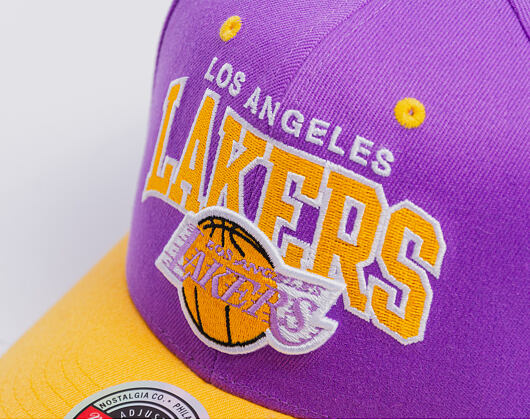 Cap Mitchell & Ness - NBA Team Arch Snapback - Los Angeles Lakers - Purple / Yellow