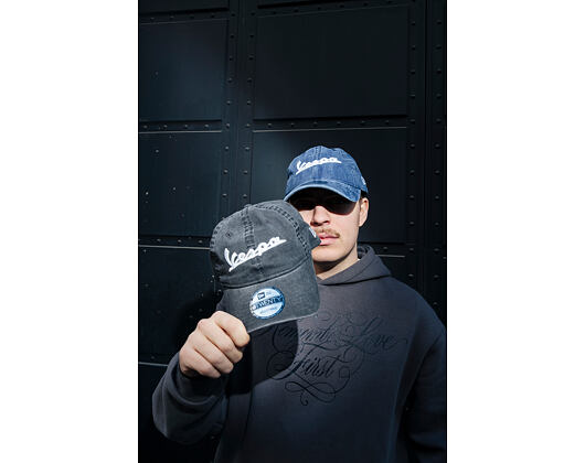 Cap New Era - Piagio Washed 9TWENTY - Vespa - Black