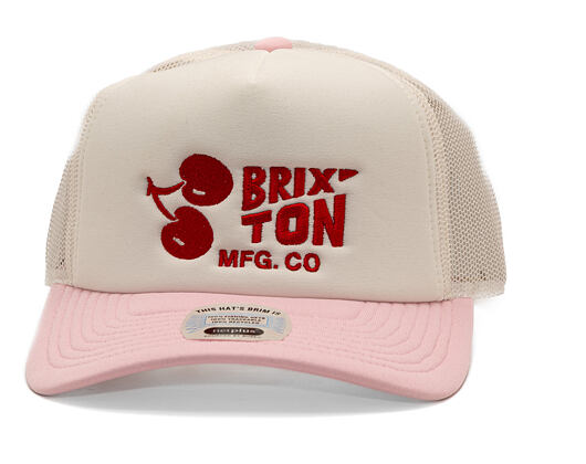 Cap Brixton - Cherry MP Trucker - Off White/Pink