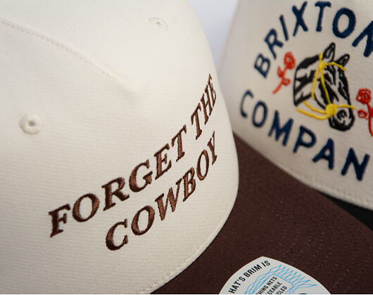 Cap Brixton - Forget the Cowboy MP Snapback - Chocolate/Off White