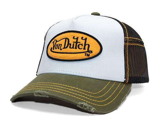 Cap Von Dutch - Trucker - Classic Logo Olive/White