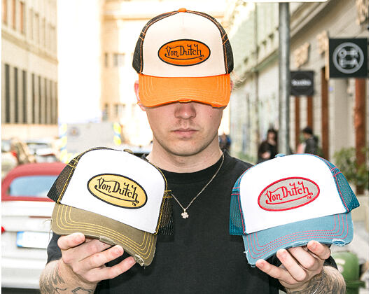 Cap Von Dutch - Trucker - Classic Logo Olive/White