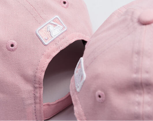 Kids Cap New Era - MLB Linen 9FORTY M-CROWN - LA Dodgers - Pink Rouge / White