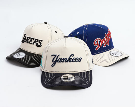 Cap New Era - MLB City Icon 9FORTY A-Frame - NY Yankees - Cream / Navy