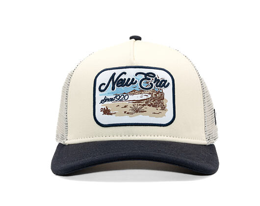 Cap New Era - Branded Wild West Patch 9FORTY M-CROWN A-Frame Trucker - Cream / Navy