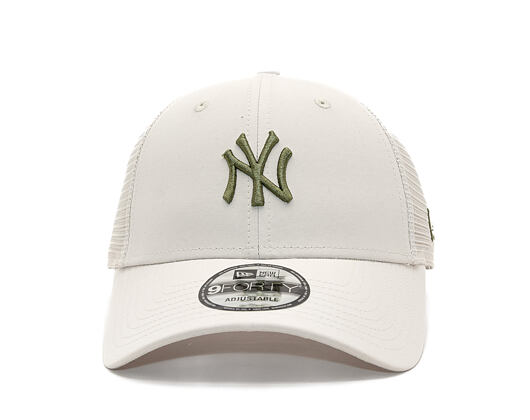Cap New Era - MLB Midi Homefield 9FORTY Trucker - NY Yankees - Stone / New Olive