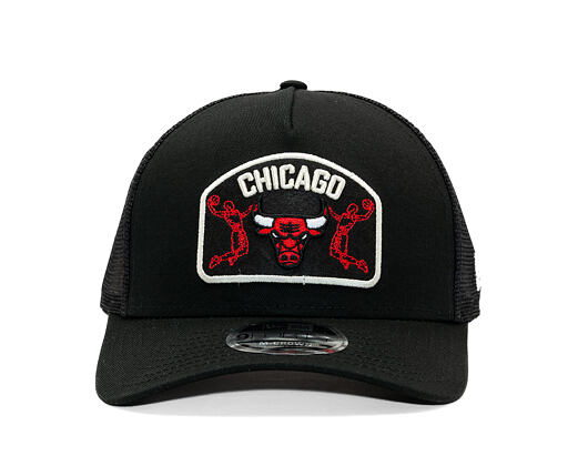 Cap New Era - NBA Felt Patch 9FORTY M-CROWN A-Frame Trucker - Chicago Bulls - Black