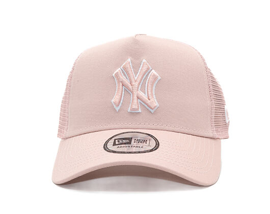 Cap New Era - MLB Outline 9FORTY A-Frame Trucker - NY Yankees - Pink Rouge / White