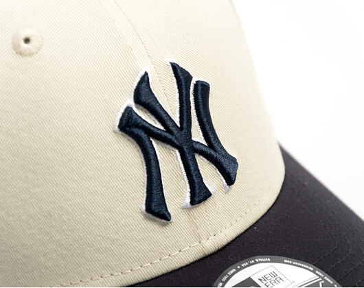 Cap New Era - MLB World Series Patch Cooperstown 9FORTY - NY Yankees - Cream / Navy