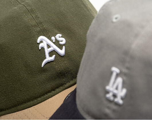 Cap New Era - MLB Mini Logo Washed Contrast 9TWENTY - Oakland Athletics - New Olive / Camel