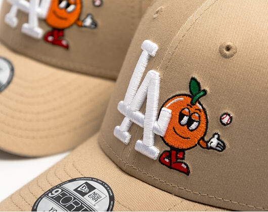 Kids Cap New Era - MLB Icon 9FORTY - LA Dodgers - Camel / White