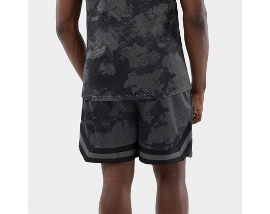 Shorts New Era - Branded Print Mesh Shorts - Black