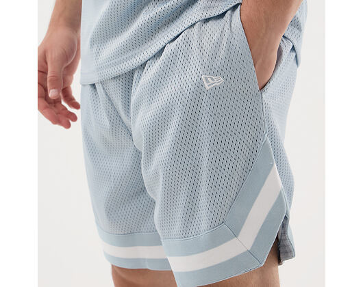 Shorts New Era - Branded Oversized Mesh Shorts - Sky Blue