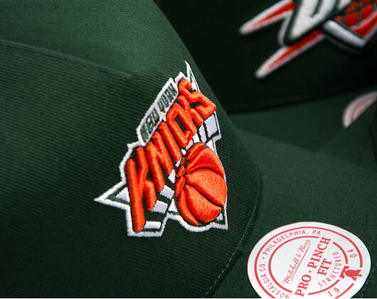 Cap Mitchell & Ness - NBA - Emerald Slam - New York Knicks - Green/Orange
