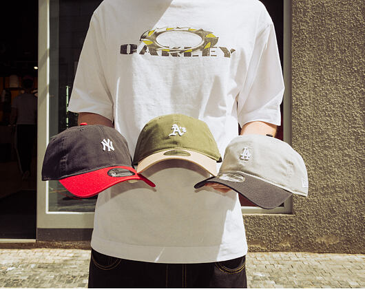 Cap New Era - MLB Mini Logo Washed Contrast 9TWENTY - Oakland Athletics - New Olive / Camel
