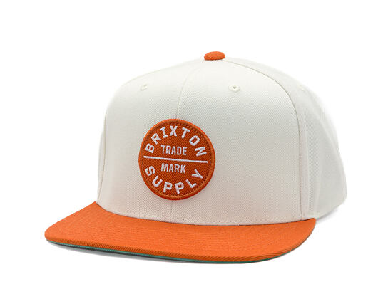 Cap Brixton - Oath Iii Snapback - Off White/Burnt Orange
