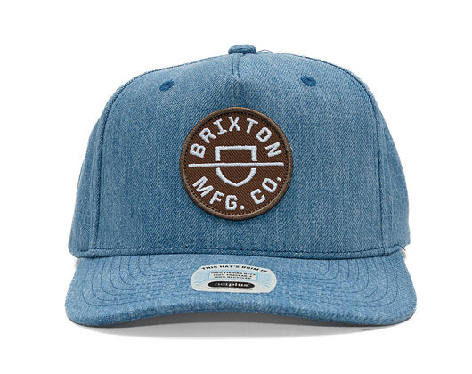 Cap Brixton - Crest C Mp Snapback - Medium Rinse Denim