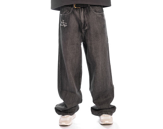 Pants Ed Hardy - Embroidered Angel Xxtra Fit Jeans - Distressed Black Wash