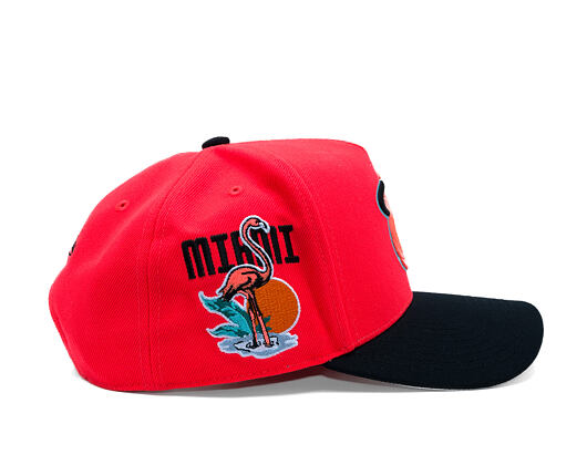 Cap Mitchell & Ness - In The City - NBA - Miami Heat - Pink