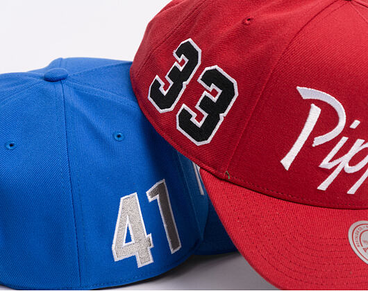 Cap Mitchell & Ness - Player Script Hwc - NBA - Chicago Bulls - Scottie Pippen - Red