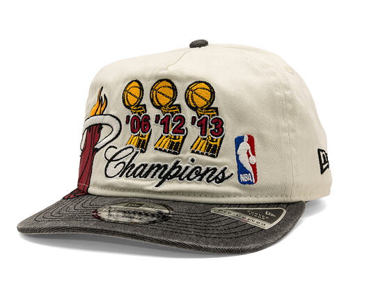 Cap New Era - NBA "Hardwood Classic Champions" 19TWENTY - Miami Heat - Chrome White / Team Color