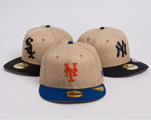 Cap New Era - MLB "Summer Twine" 59FIFTY - NY Mets - Team Color / Open Market Tan