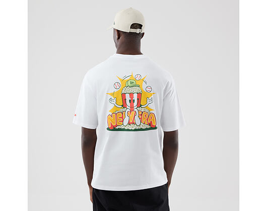 Tee New Era - Branded Food Character Oversized Tee - White