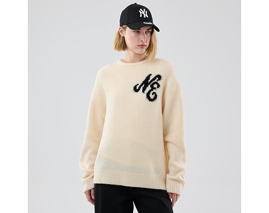 Sweater New Era - Branded Knit Sweater - Cream