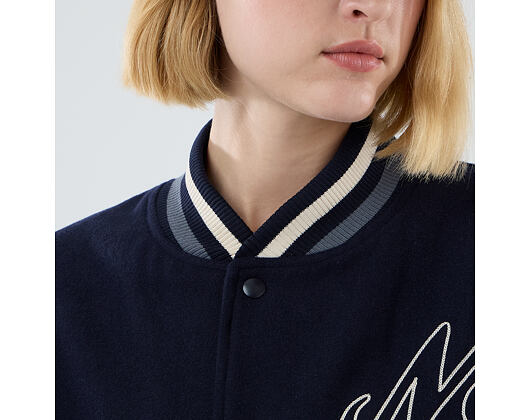 Jacket New Era - Branded Oversized Varsity Jacket - Navy