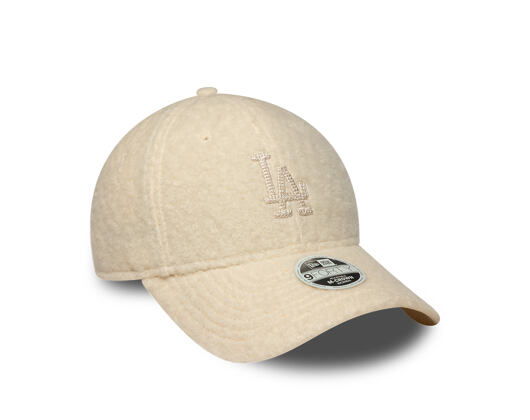 Womens Cap New Era - MLB Winter Borg Teddy 9FORTY M-CROWN - LA Dodgers - Cream
