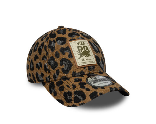 Womens Cap New Era - F1 Leopard 9FORTY - Visa Cash App RB - Brown