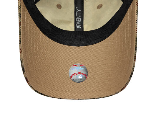 Cap New Era - MLB IMAGE DROP Water Repel Checker 9TWENTY - NY Yankees - Stone