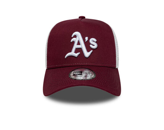 Cap New Era - MLB Essential 9FORTY A-Frame Trucker - Oakland Athletics - Burgundy