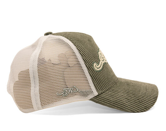 Cap Ed Hardy - Embroidery Applique Cord 5 Panel Trucker Cap - Sage