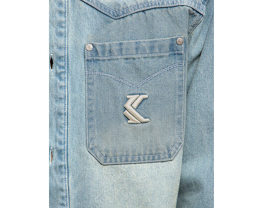 Denim Shirt Karl Kani - Og K Western Denim Overshirt - Blue