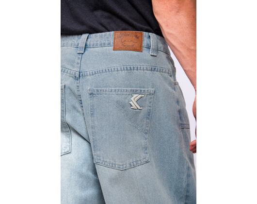 Jeans Karl Kani - Og K Washed Western Relaxed Baggy Jeans - Blue