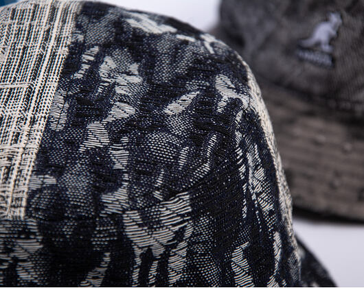 Bucket Hat Kangol - TRENDS PACK - Denim Mashup Bucket - Black Topstitch