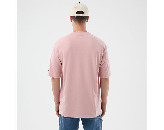 Tee New Era - Branded Beach Graphic Oversized Tee - Pink Rouge