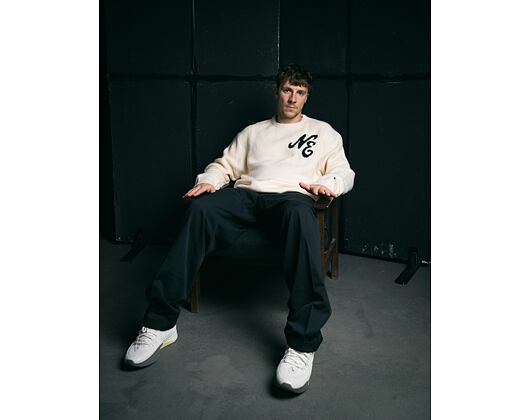Sweater New Era - Branded Knit Sweater - Cream