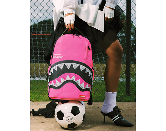 Backpack Sprayground - Shark Central Pink Embroidered Shark Backpack
