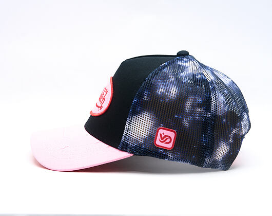 Womens Cap Von Dutch - Baseball - Galaxy Mesh Patch - Black / Pink