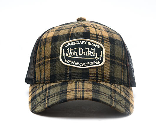 Cap Von Dutch - Baseball - Checkered Patch - Brown