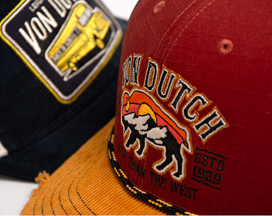 Cap Von Dutch - Semi Curve - Embroidery Premium - Red / Green