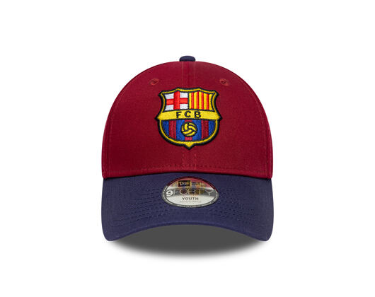 Kids Cap New Era - Contrast Stitch 9FORTY - Barcelona FC - Cardinal / Navy